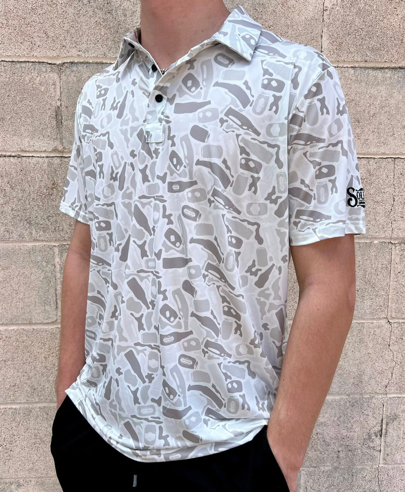 HS White out polo shirt