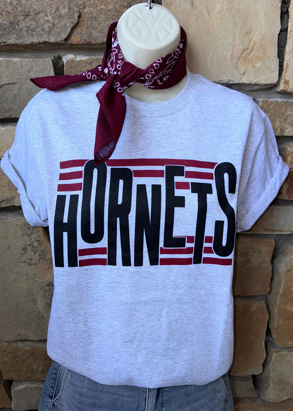 Game Day Stripes Hornets Tee