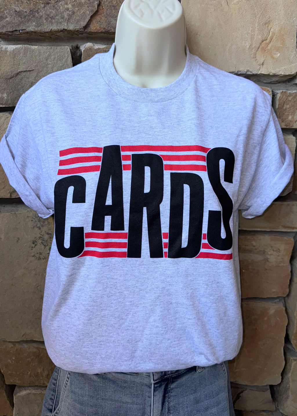 Game Day Stripes Cards Tee