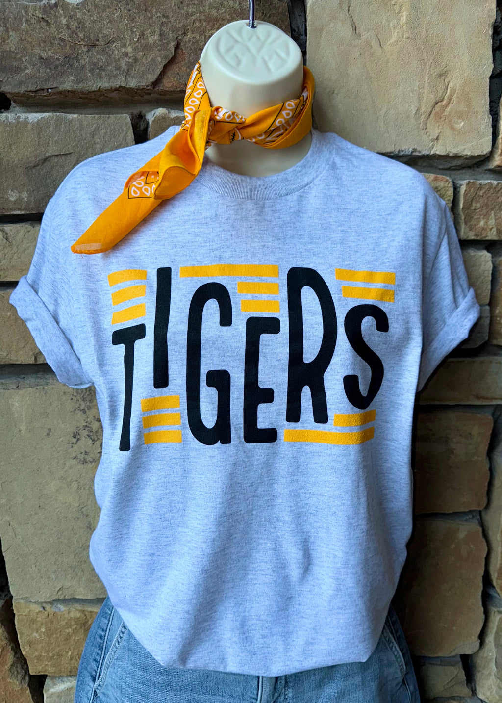 Game Day Stripes Tigers Tee