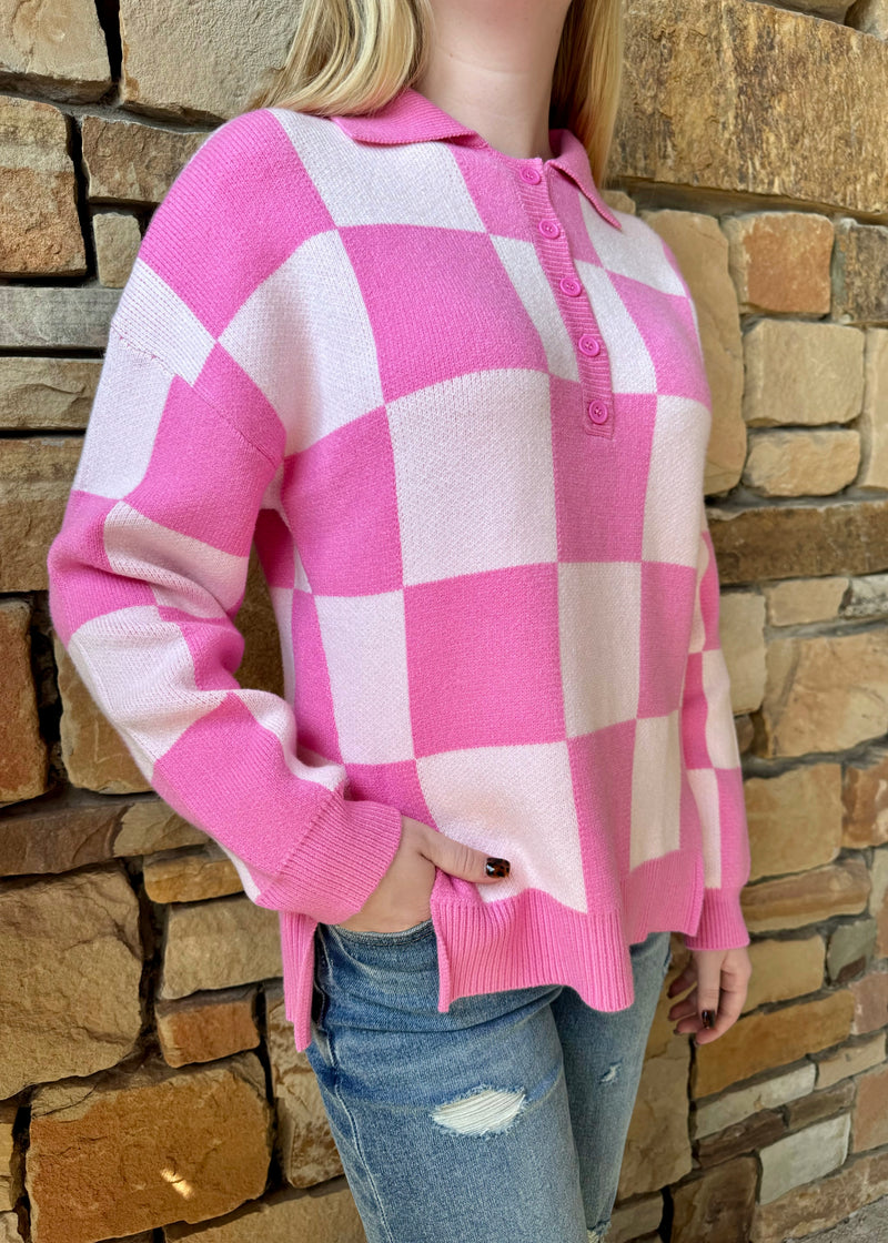 The Rosie Check Knit
