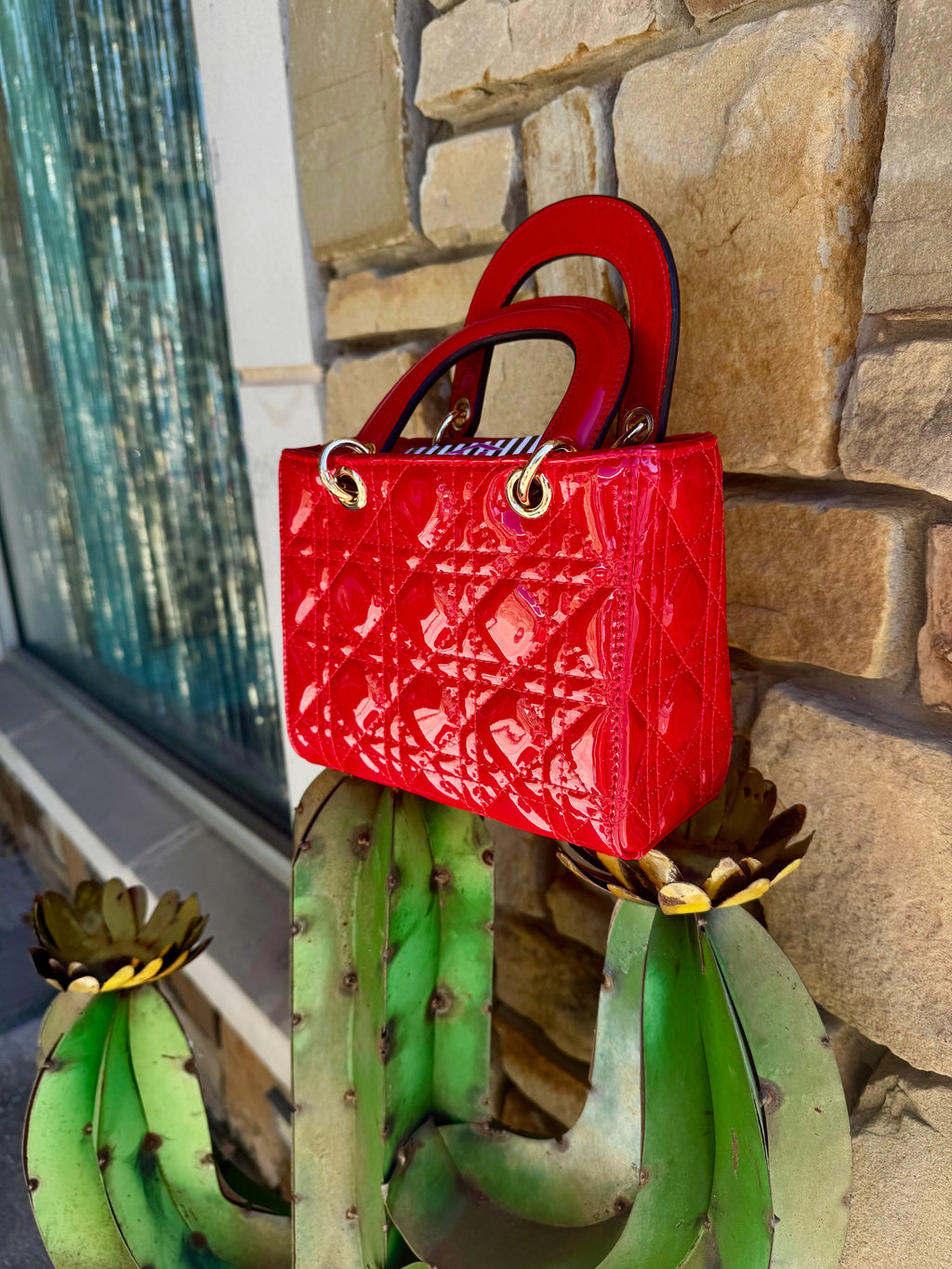 Chic Quilted Mini Tote Bag – Glossy Luxe Collection