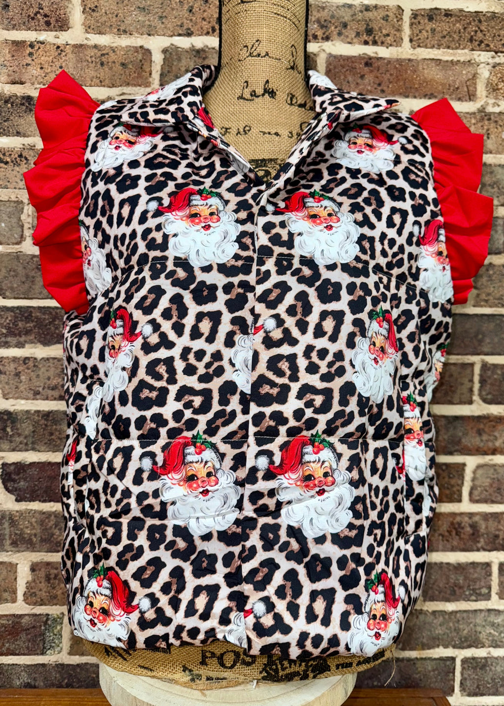 Santa Safari Chic Puffer Vest