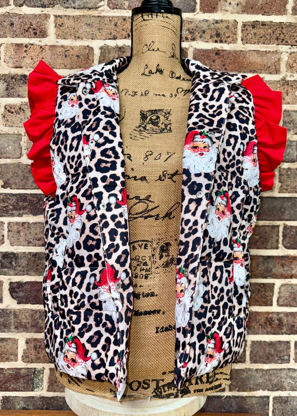 Santa Safari Chic Puffer Vest