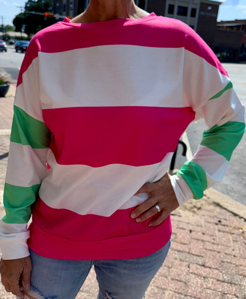 The Pop Stripe Pullover