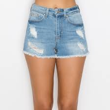 Frayed Jean Shorts