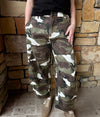 Camo Street Wide-Leg Pants