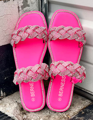 Pink Braided Sandal