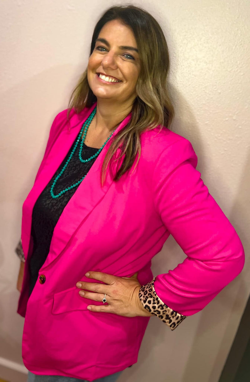 The Lily Blazer in Pink