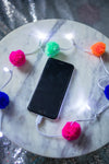 PomPom iPhone charger with lights